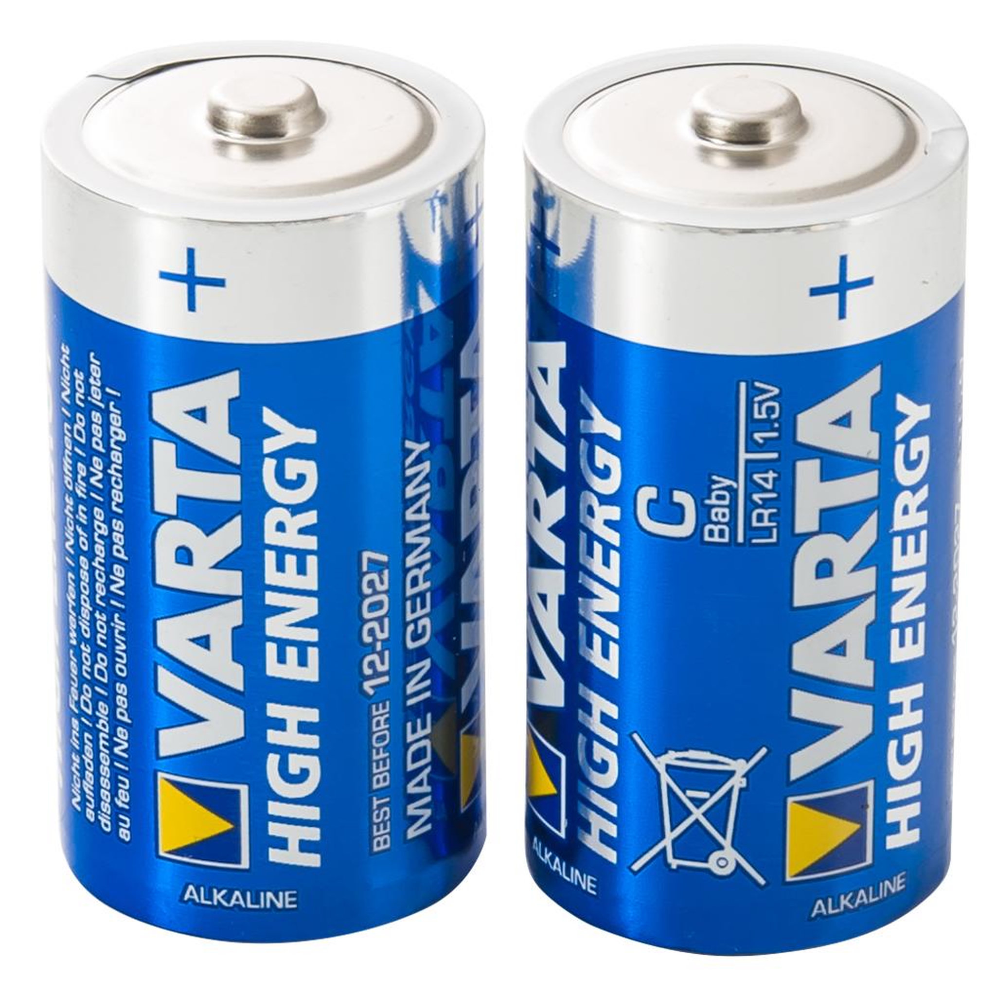 Voir la diapositive 1 : Varta Lot de 2 piles Alcaline C, LR14 Varta High Energy