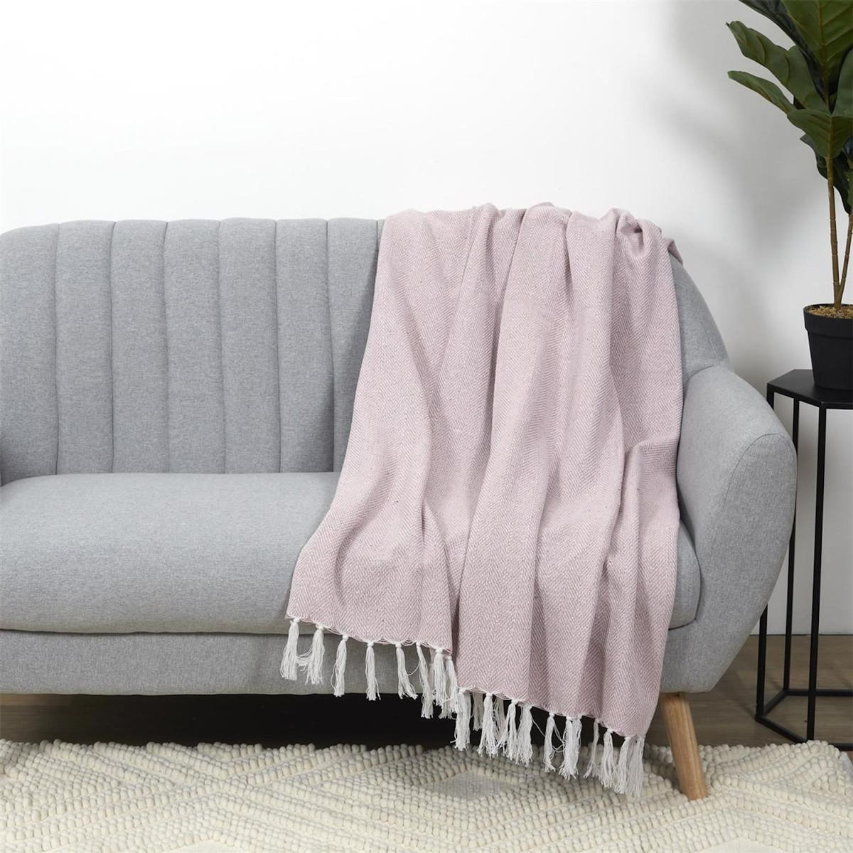 Paris Prix Plaid Jacquard  Nema  125x150cm Rose