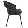 Voir la diapositive 4 : The Home Deco Factory Lot de 2 chaises assise tressée LUND