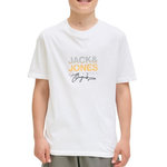 Jack & Jones T shirt  Garçon Jack & Jones Canggu. Coloris disponibles : Blanc