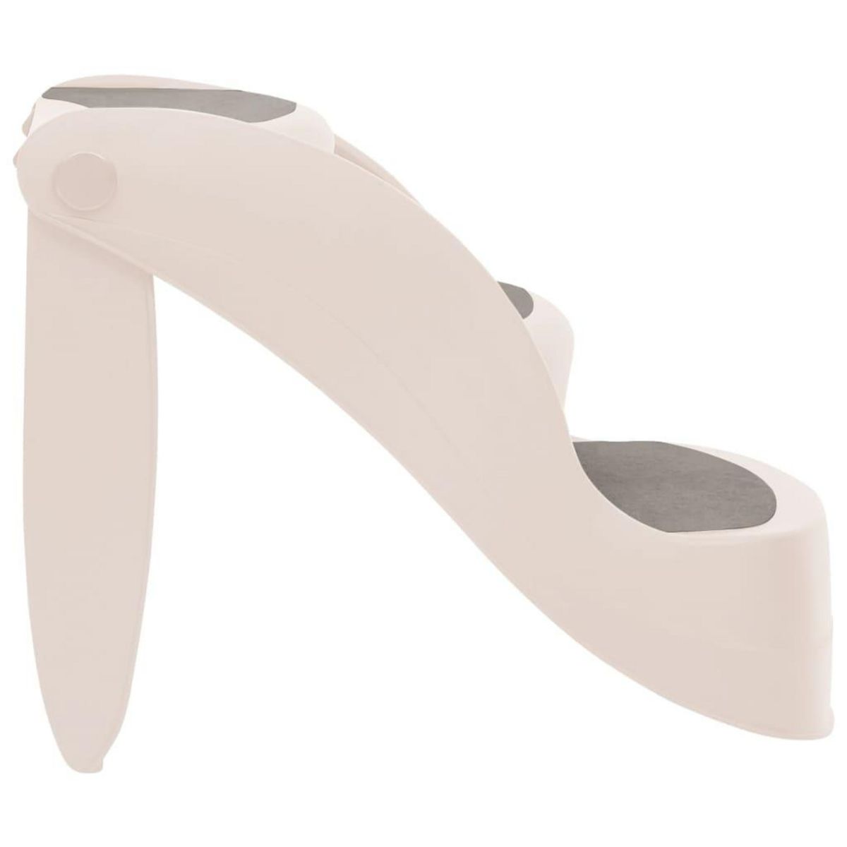 VIDAXL Escalier pliable 3 marches pour chien Creme 50x38x38 cm