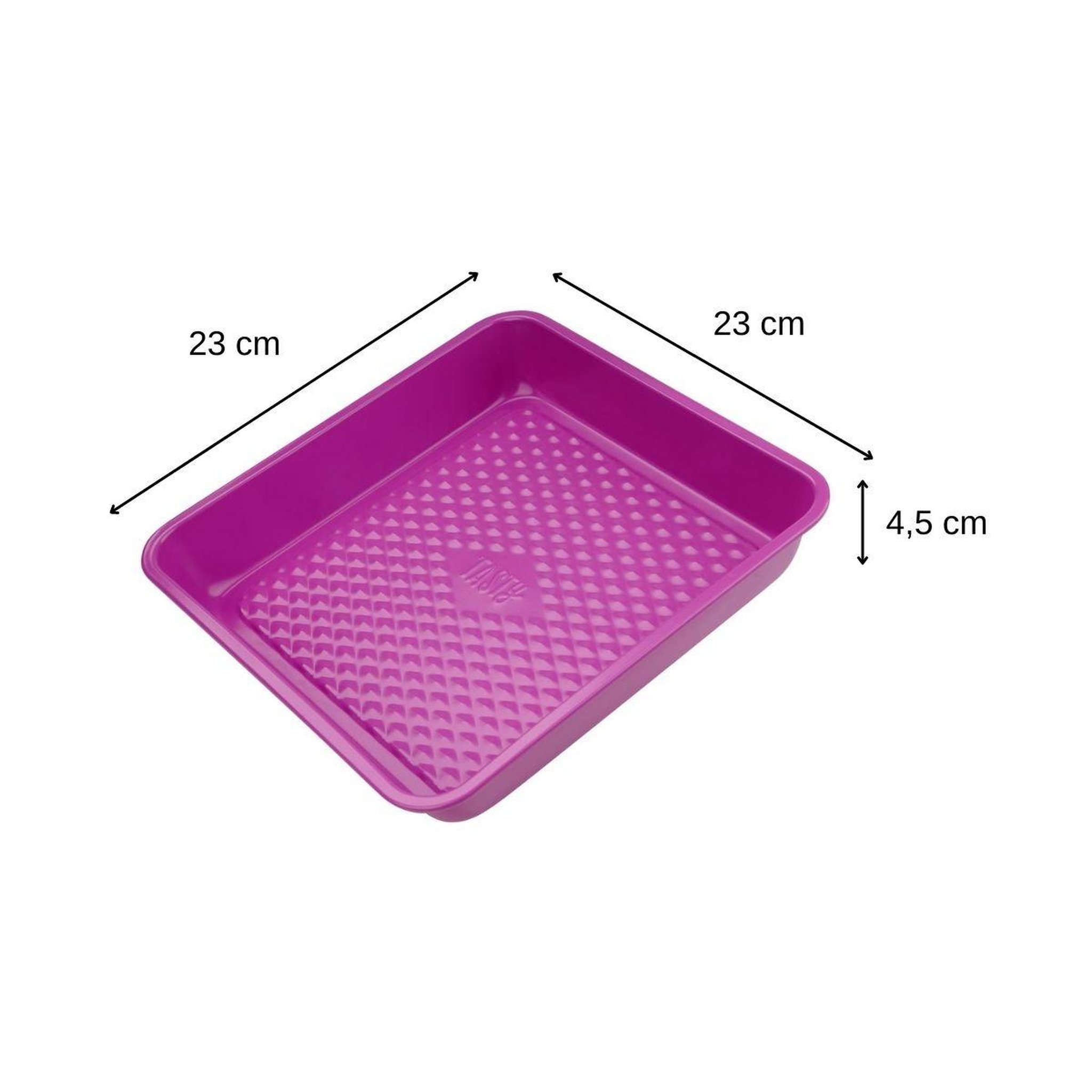 Voir la diapositive 3 : TASTY Moule à brownie fuchsia 23 cm tasty pâtisserie