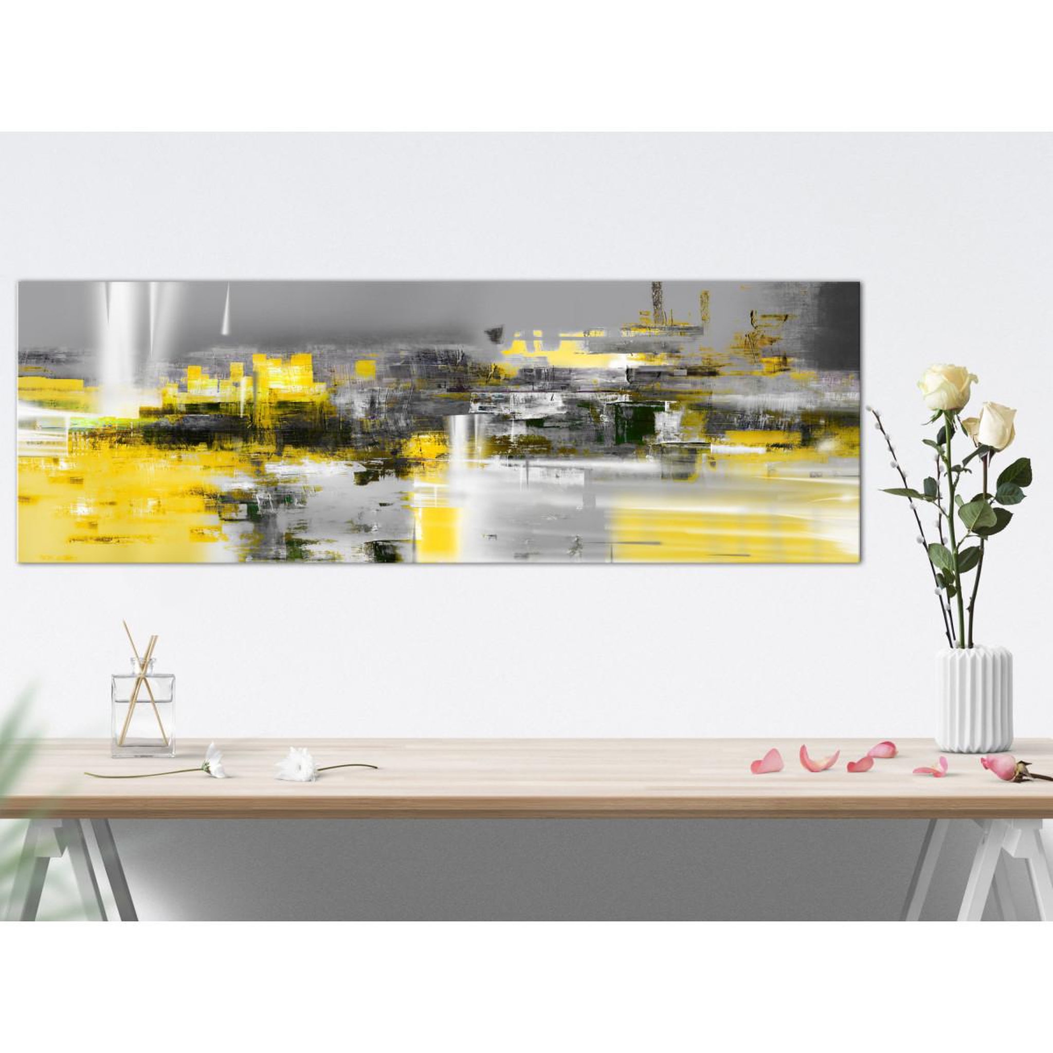 Voir la diapositive 2 : Paris Prix Tableau imprimé  yellow andromeda narrow