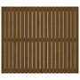 Voir la diapositive 4 : VIDAXL Tete de lit murale Marron miel 127,5x3x110cm Bois massif de pin