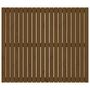 Voir la diapositive 4 : VIDAXL Tete de lit murale Marron miel 127,5x3x110cm Bois massif de pin