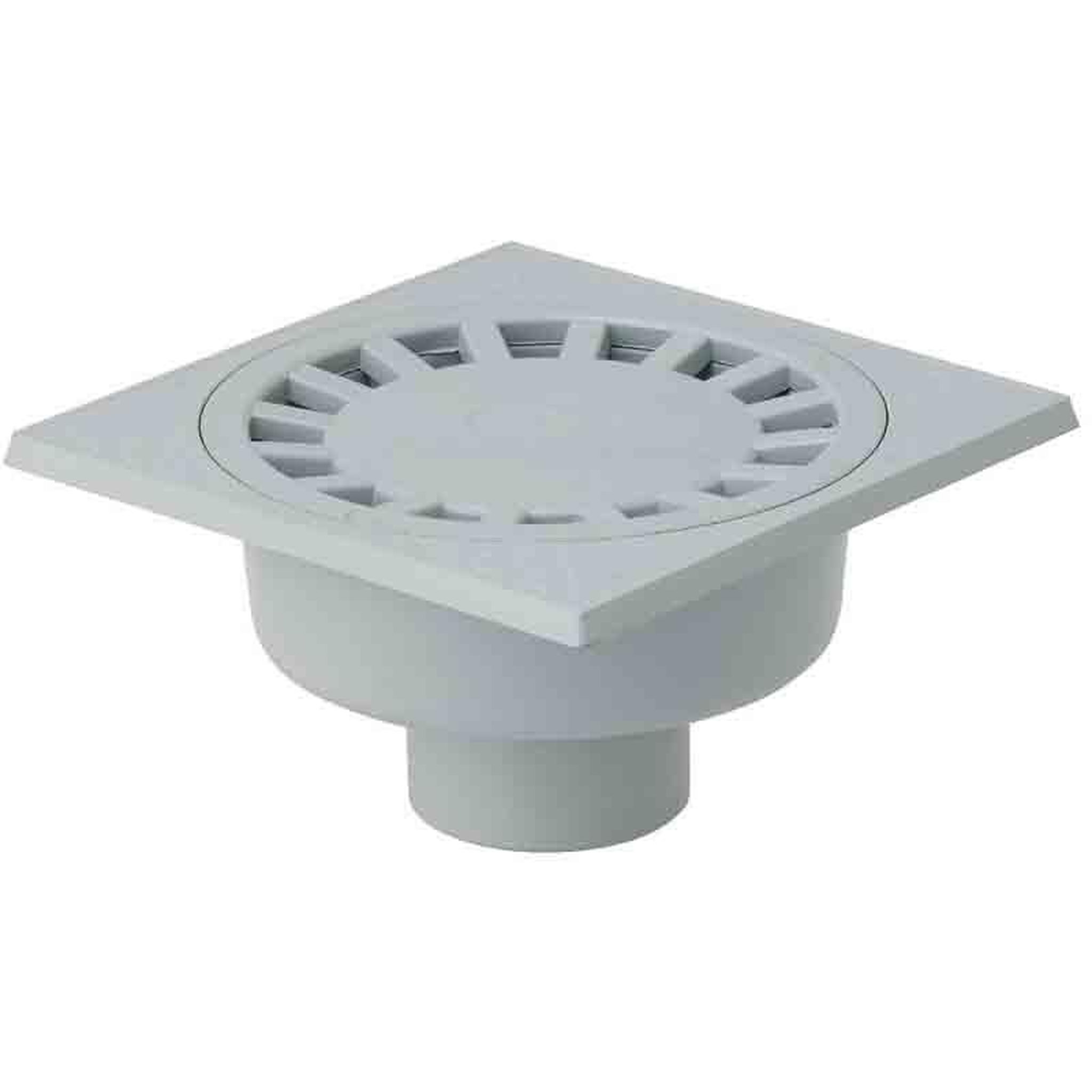 GIRPI Siphon de sol PVC 250 x 250 - gris