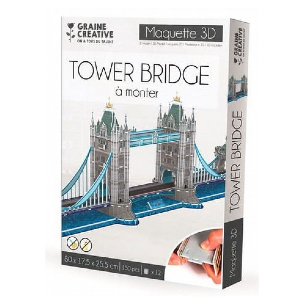 Graine créative puzzle maquette tower bridge bois