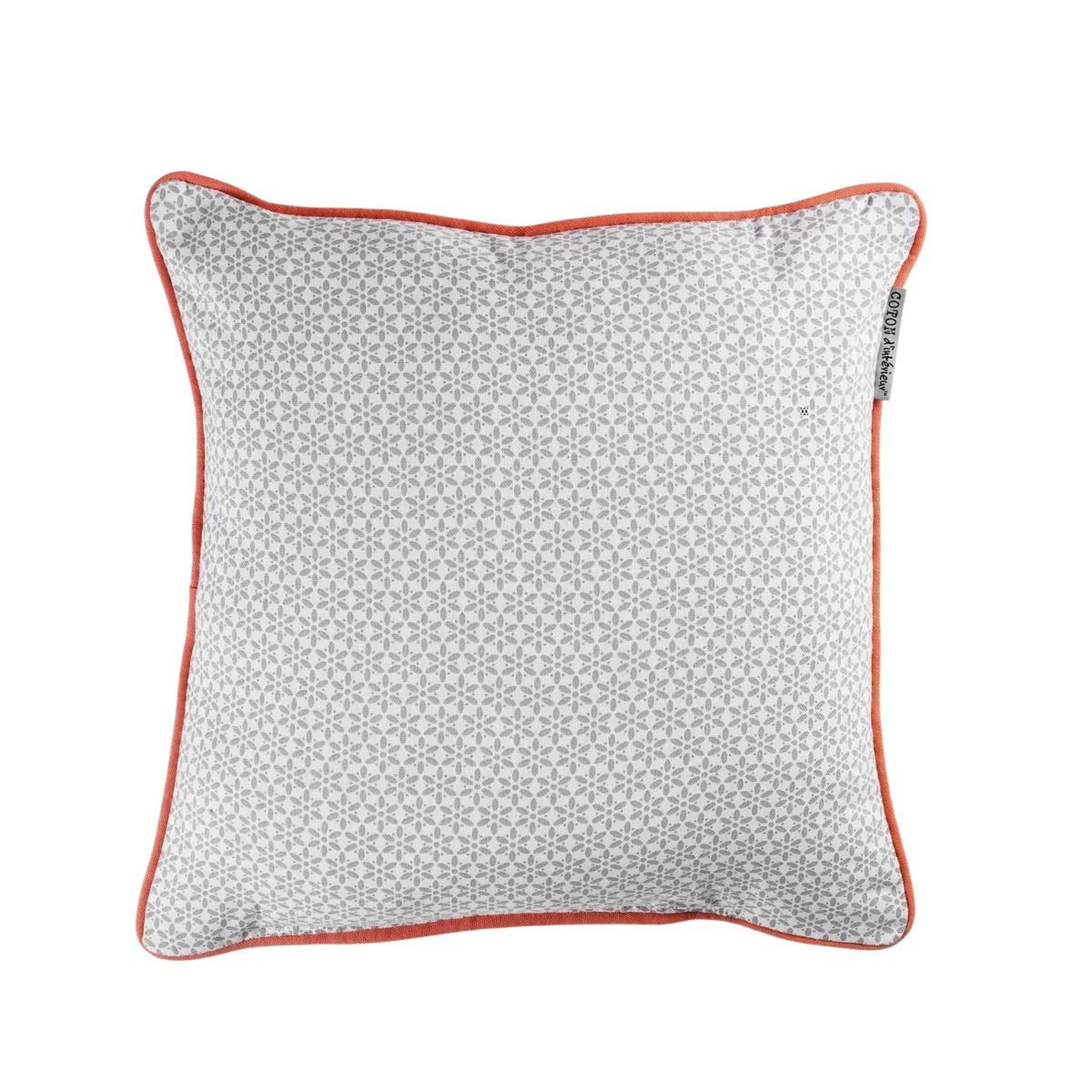 Eden Coussin passepoil galactic gris 40 x 40 cm