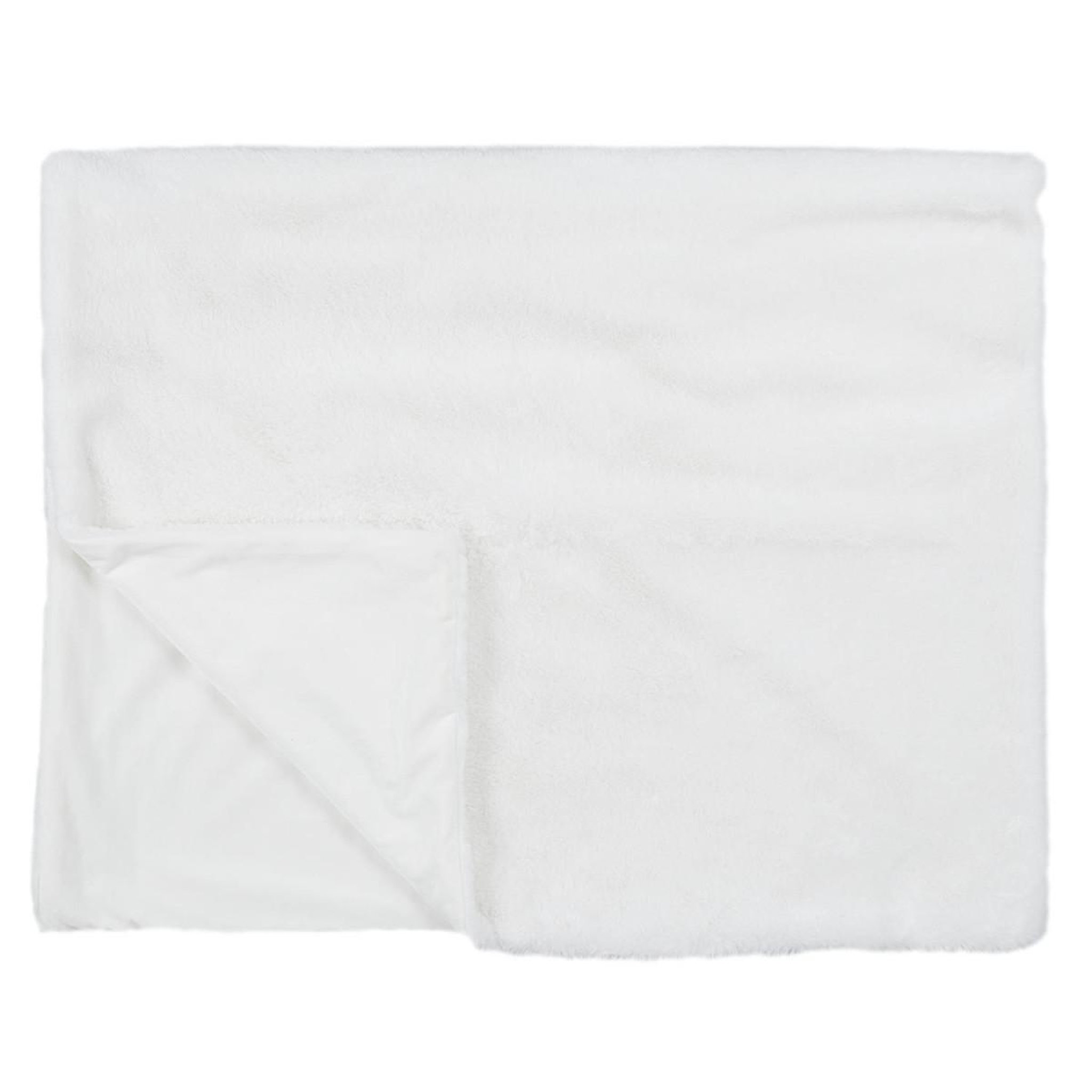 Voir la diapositive 2 : The Home Deco Factory Plaid imitation fourrure  opulence  120x150cm blanc
