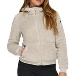 Only Veste  à capuche Femme Only Fluffy Hood. Coloris disponibles : Beige