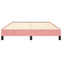 Voir la diapositive 5 : VIDAXL Cadre de lit sans matelas rose 140x200 cm velours