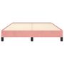 Voir la diapositive 5 : VIDAXL Cadre de lit sans matelas rose 140x200 cm velours