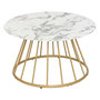 Voir la diapositive 1 : ATMOSPHERA Table basse effet marbre RAYO - Blanc
