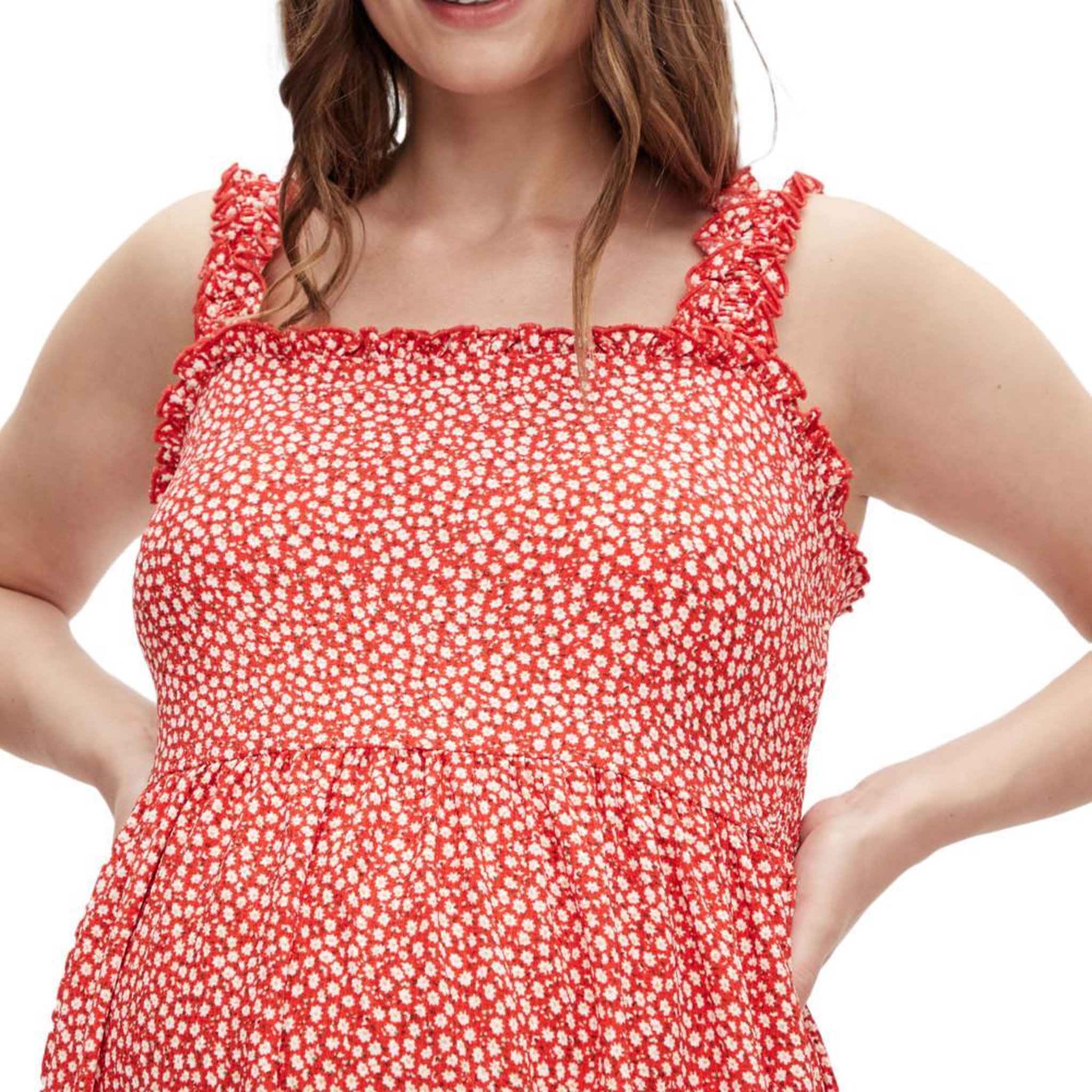 Voir la diapositive 3 : MAMALICIOUS Robe Rouge Femme Mamalicious Bella