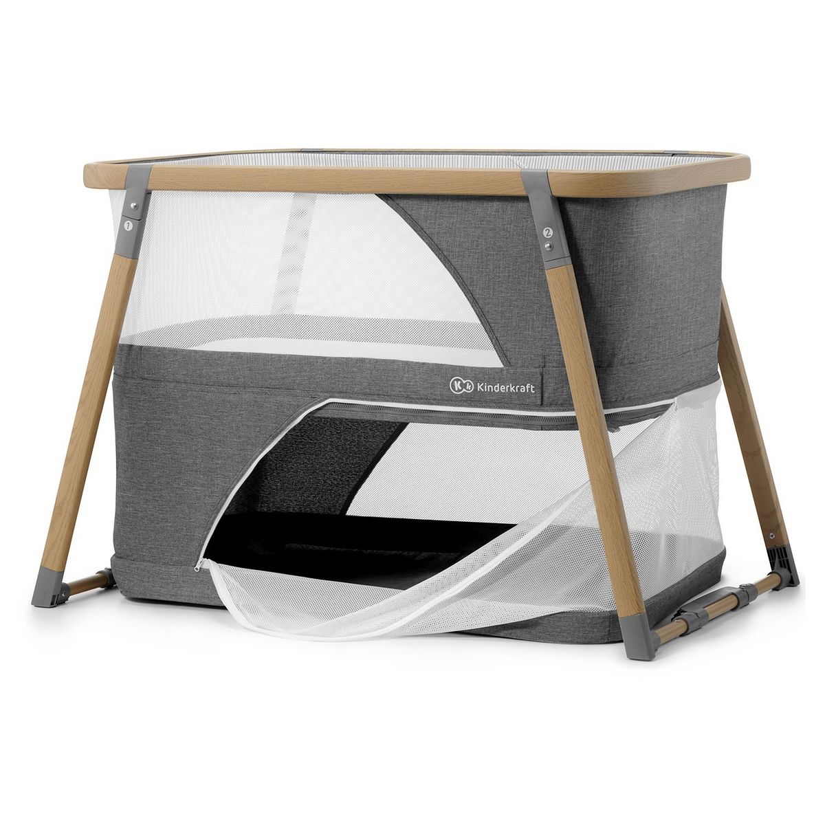 KINDERKRAFT Lit de voyage Sofi gris bébé