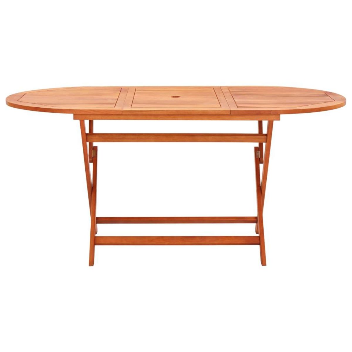VIDAXL Table de jardin pliable 160x85x74 cm Bois d'eucalyptus solide