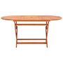 Voir la diapositive 2 : VIDAXL Table de jardin pliable 160x85x74 cm Bois d'eucalyptus solide
