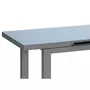 Jardiline Table à manger d'extérieur extensible en aluminium gris  Ibiza anthracite - 6/8 places - Jardiline