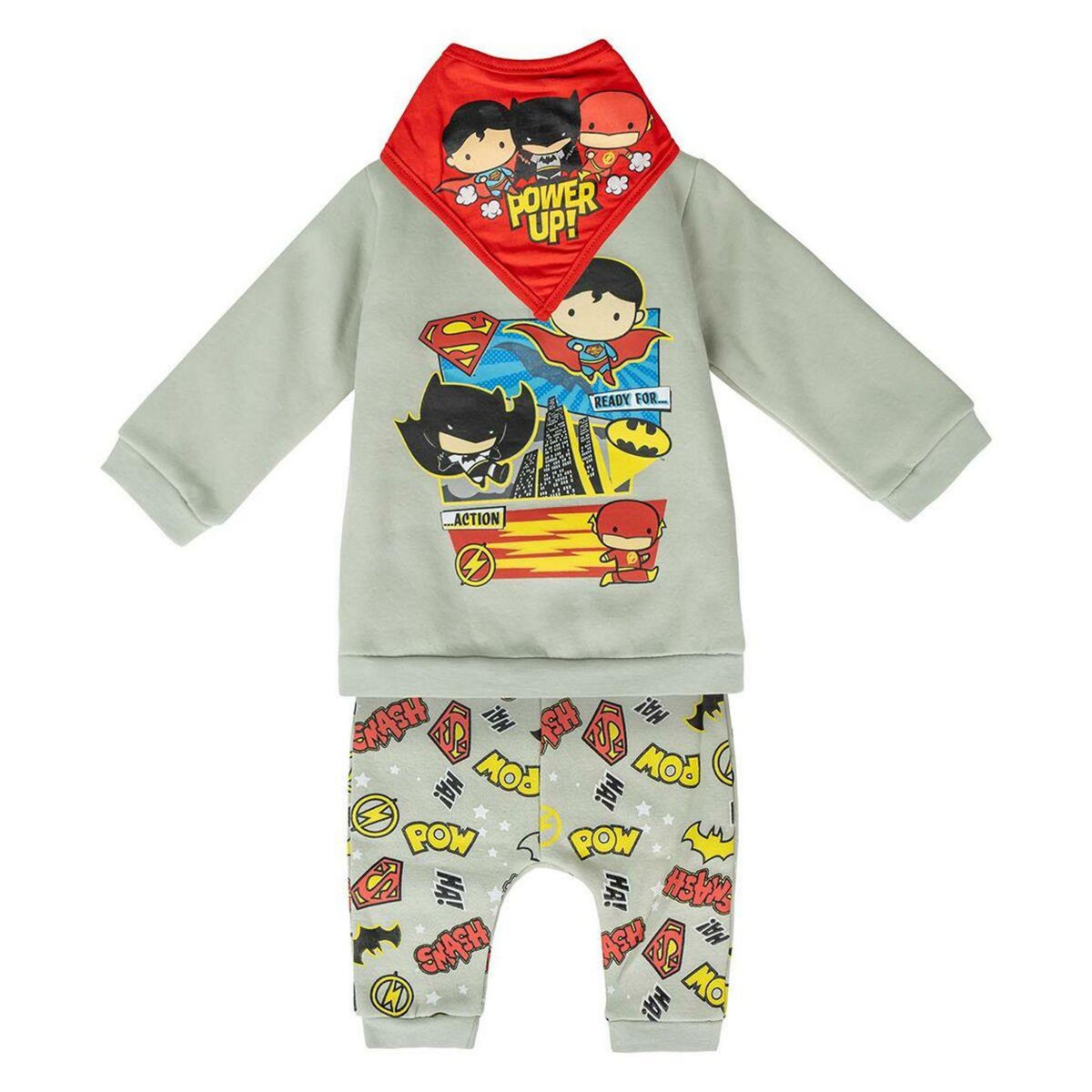 Marvel Ensemble de Sport pour Bébé Justice League Gris