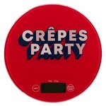 Paris Prix Balance de Cuisine Électronique  Chandeleur  19cm Rouge