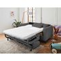 Voir la diapositive 3 : LISA DESIGN Owen - canapé 3 places convertible express couchage quotidien 140 cm matelas 12 cm en velours côtelé