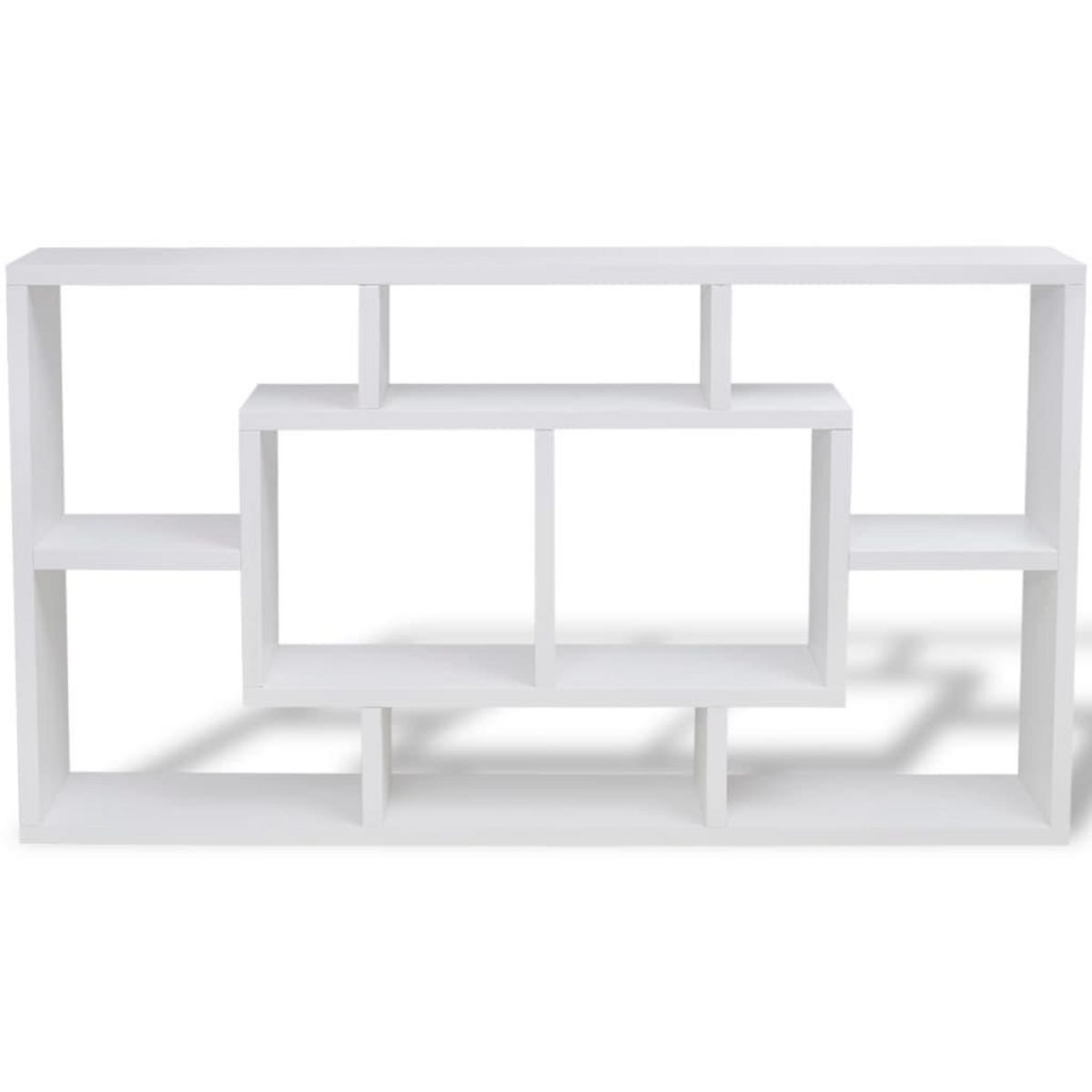 VIDAXL Etagere murale d'affichage 8 compartiments Blanc