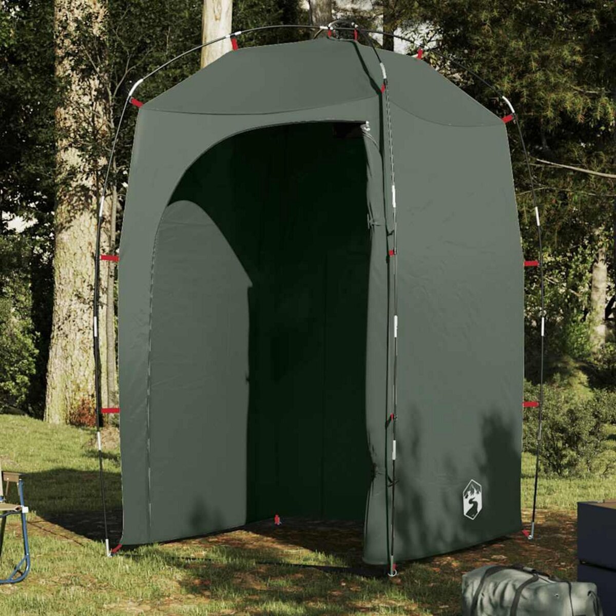 VIDAXL Tente de douche vert olive impermeable