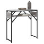 Voir la diapositive 3 : VIDAXL Table console avec etagere sonoma gris 75x30x75 cm