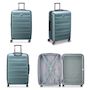 Voir la diapositive 3 : Delsey Grande valise rigide Air Armour TSA Polycarbonate 77cm