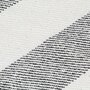 VIDAXL Couverture Coton Rayures 160x210 cm Anthracite