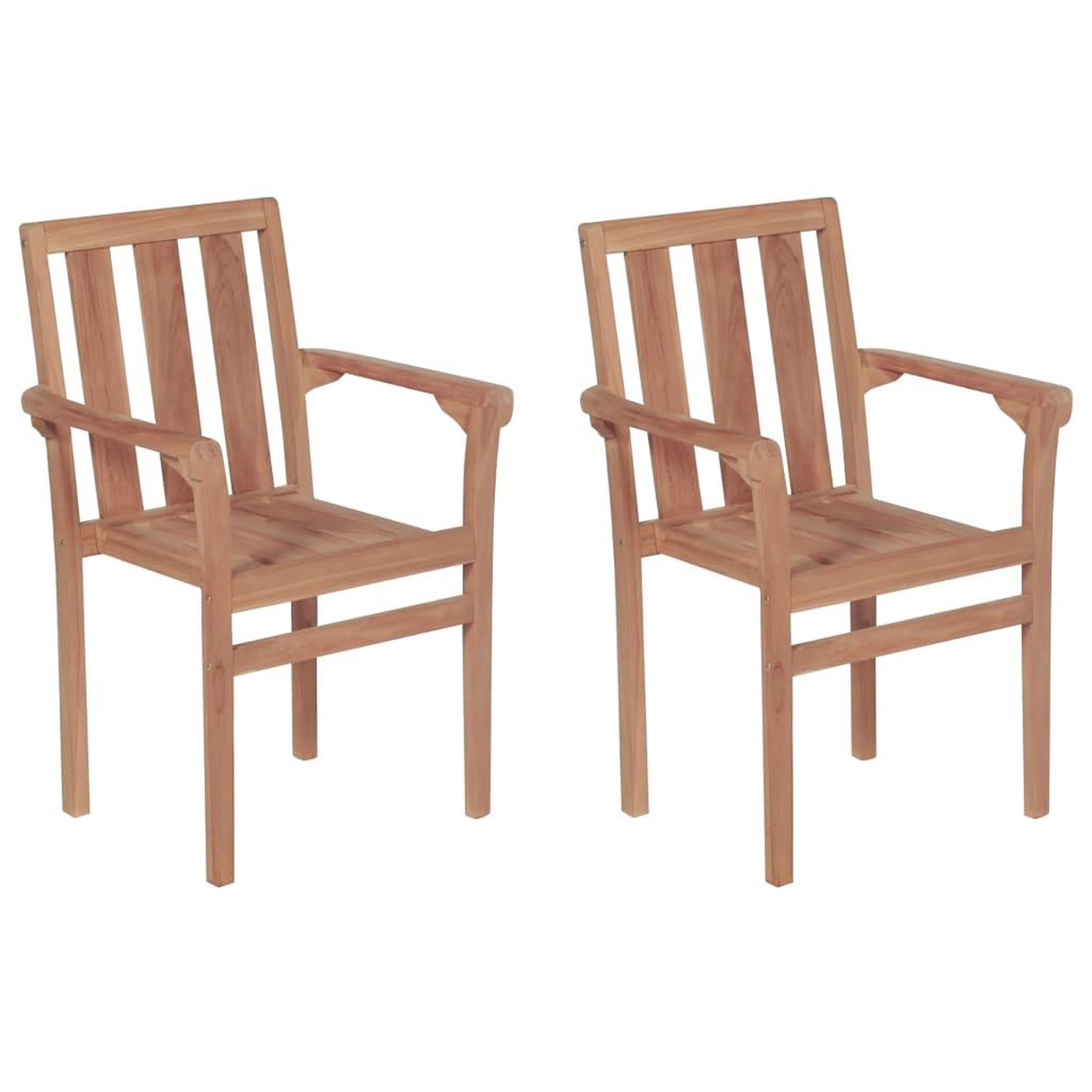 Voir la diapositive 3 : VIDAXL Chaises de jardin lot de 2 et coussins anthracite Bois de teck