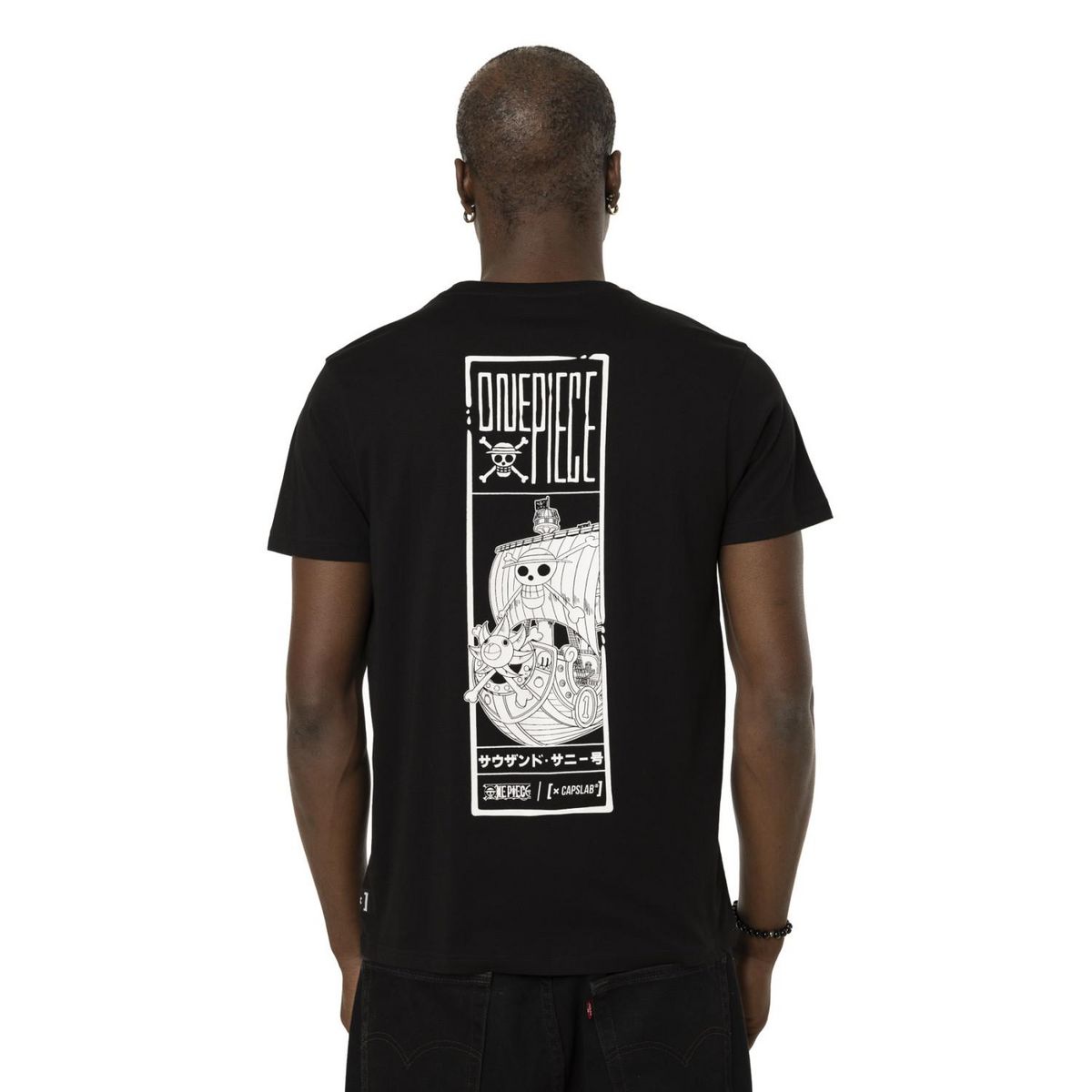 CAPSLAB T-shirt en coton homme regular fit avec print One Piece Logo