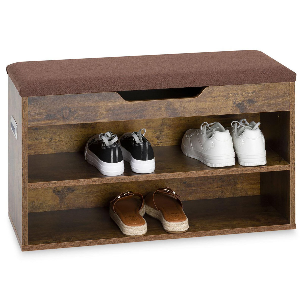 IDIMEX Banc de rangement à chaussures ISAAC avec coffre, en bois
