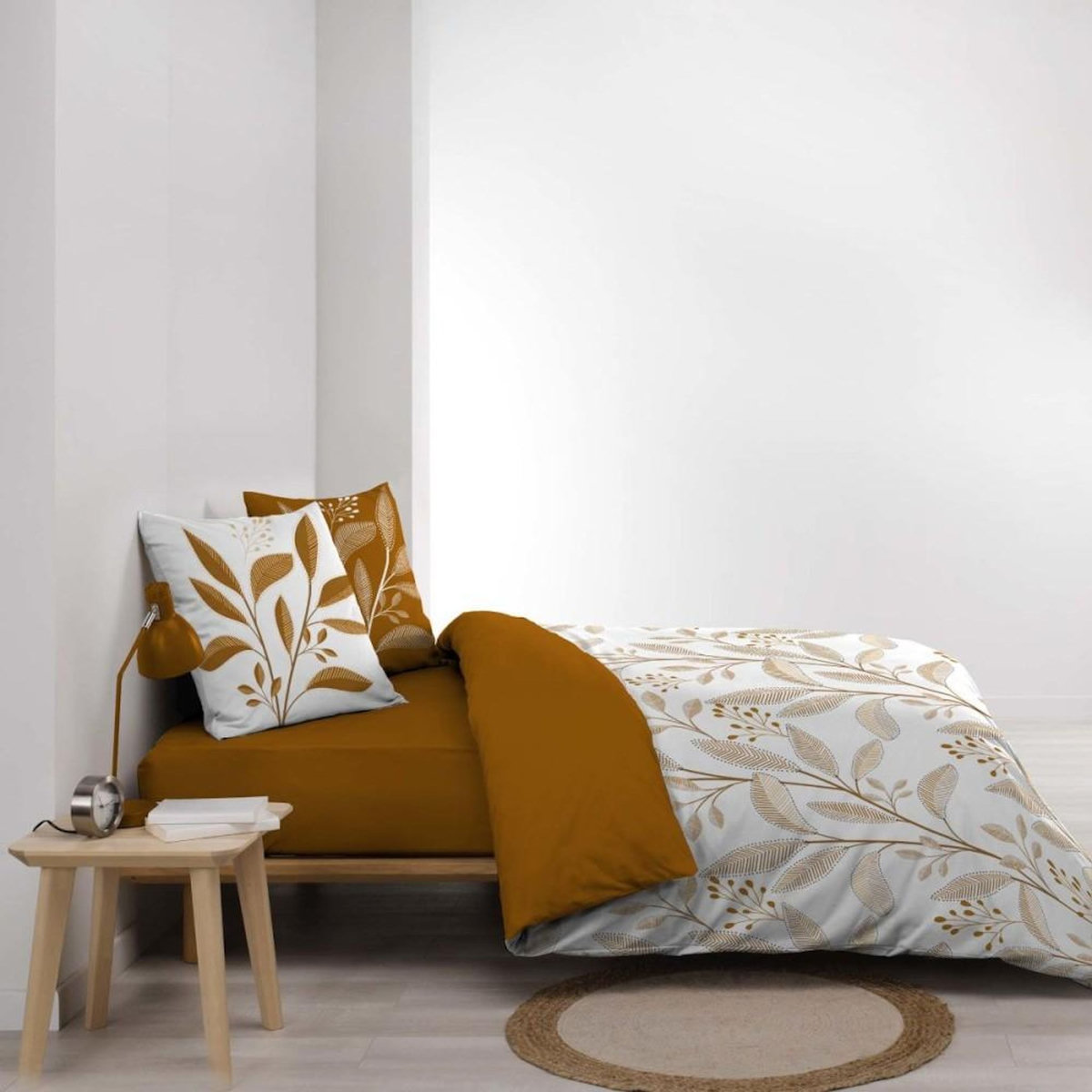 Douceur d'Intérieur Housse de couette 260x240 + 2 taies 100% coton