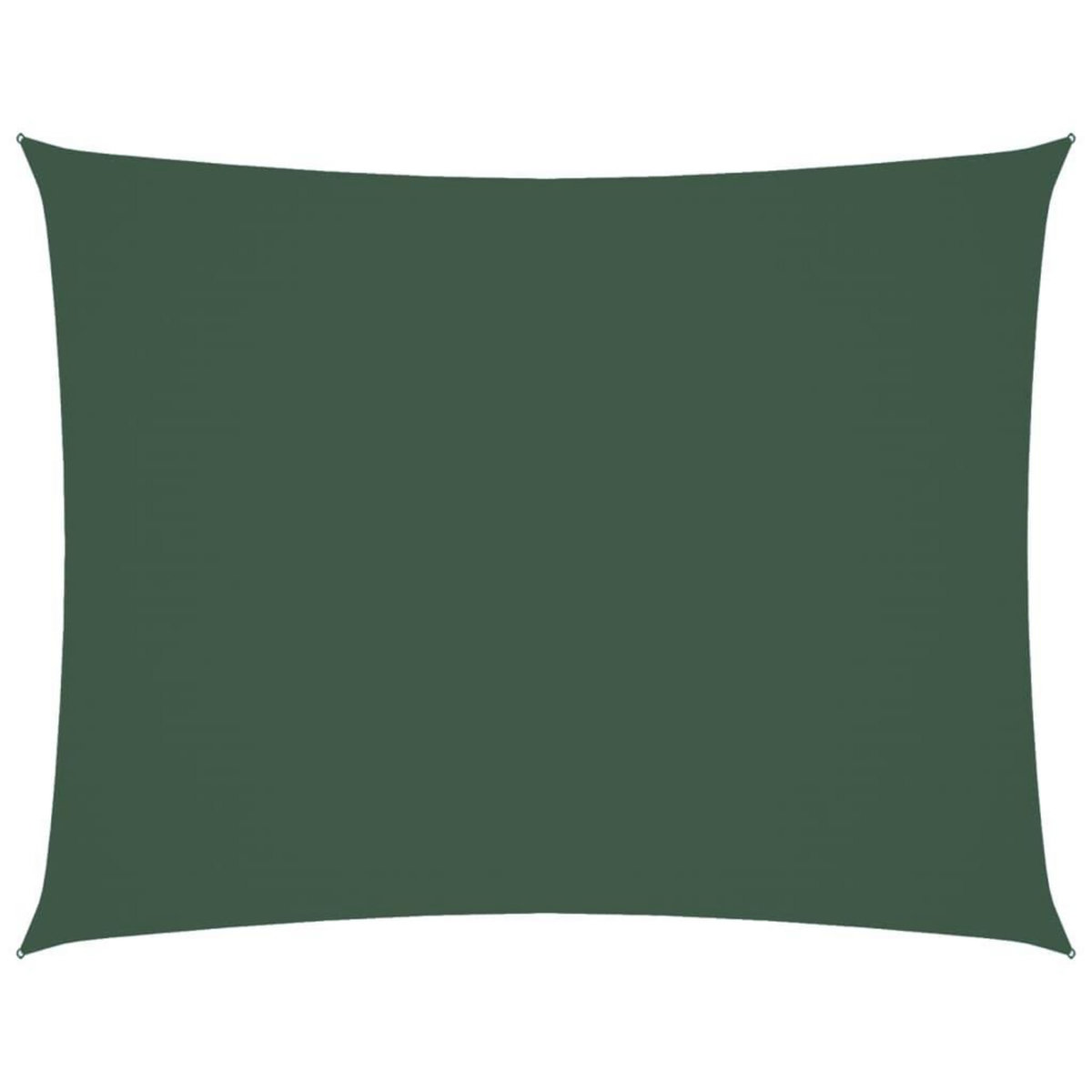 VIDAXL Voile de parasol tissu oxford rectangulaire 3,5x4,5m vert fonce