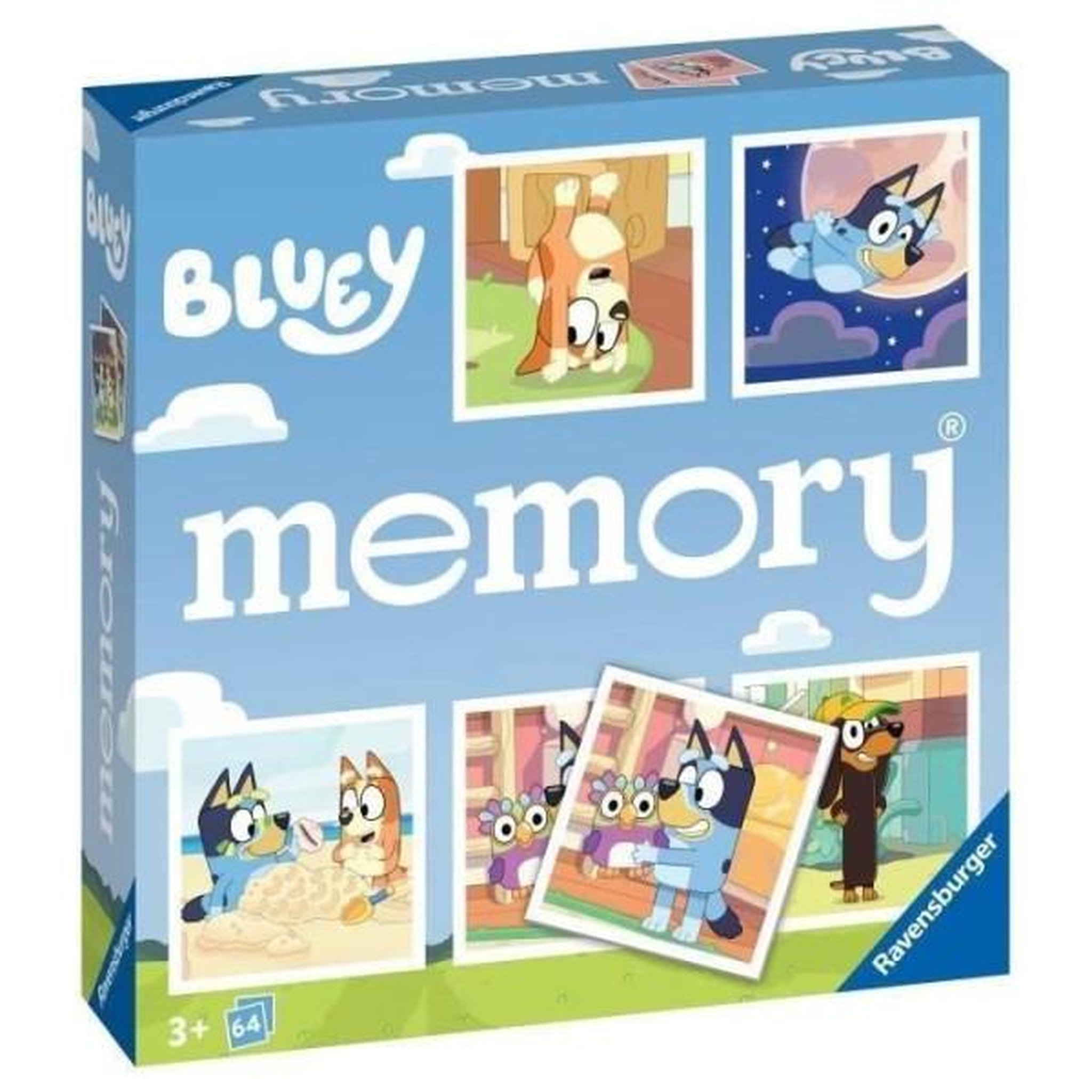 Voir la diapositive 2 : RAVENSBURGER Ravensburger-bluey-grand memory bluey-4005556226467-a partir de 3 ans