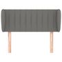 Voir la diapositive 3 : VIDAXL Tete de lit avec oreilles Gris fonce 93x23x78/88 cm Tissu