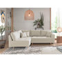 Voir la diapositive 2 : LISA DESIGN Rune - canapé d'angle - avec pouf d'appoint - 4 places - style scandinave - gauche