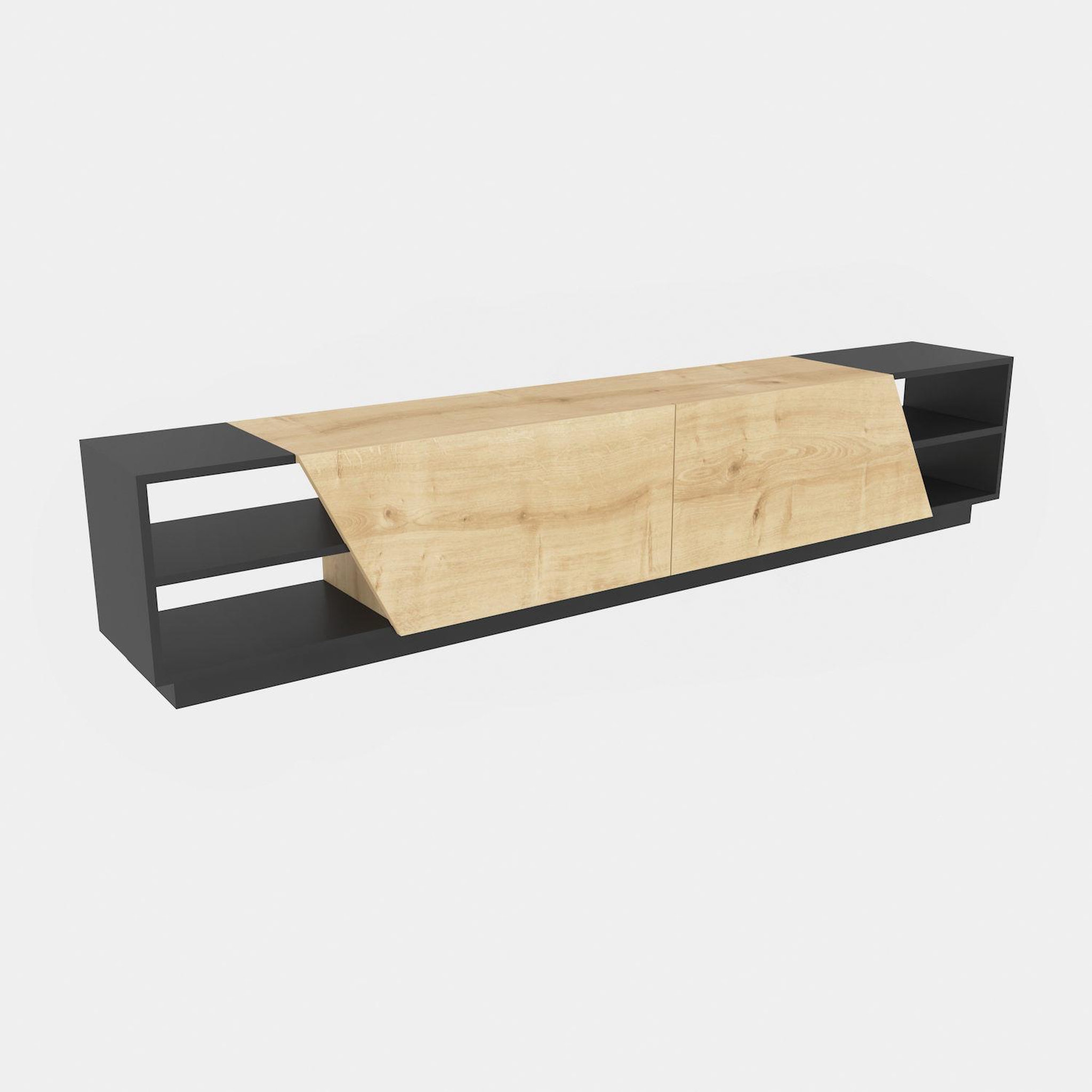 Habitat et Jardin Meuble tv en bois  rhodes  - 240 x 37 x 47 cm - beige