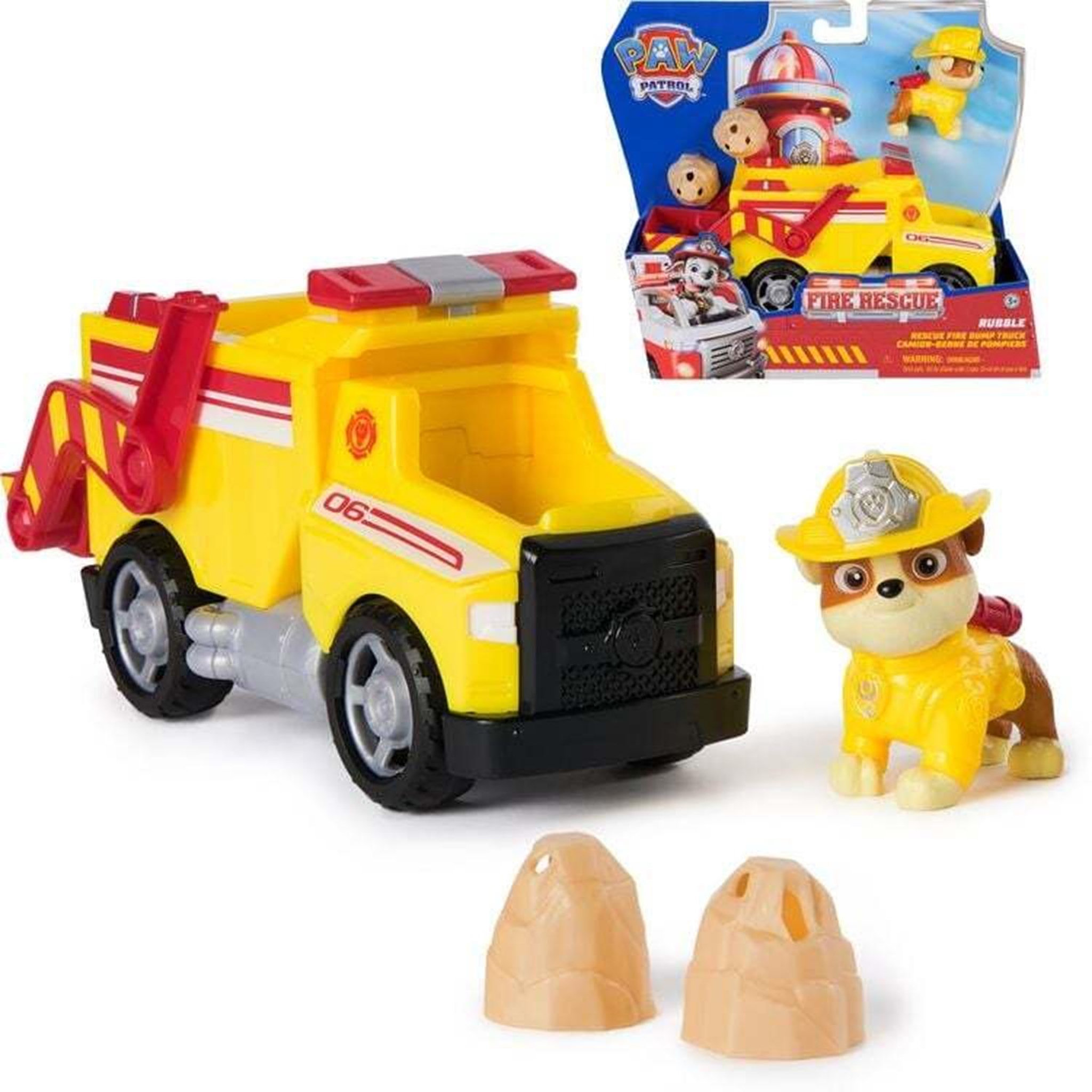 SPIN MASTER Spin Master Paw Patrol Fire Rescue - Rubble avec camion de sauvetage
