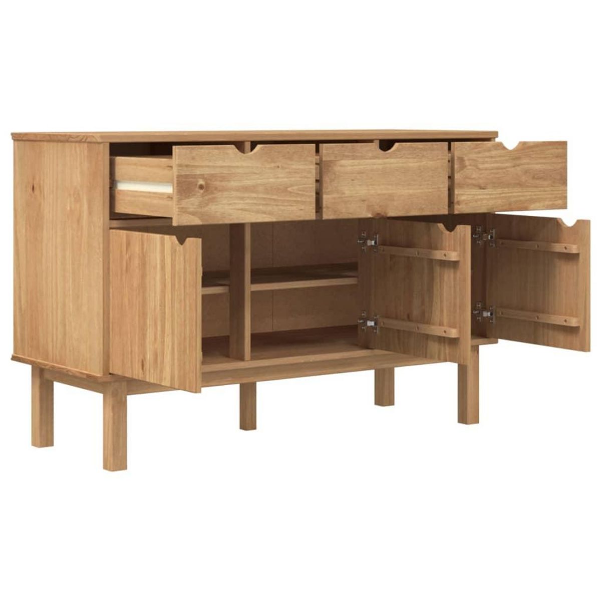VIDAXL Buffet OTTA 114x43x73,5 cm Bois massif de pin