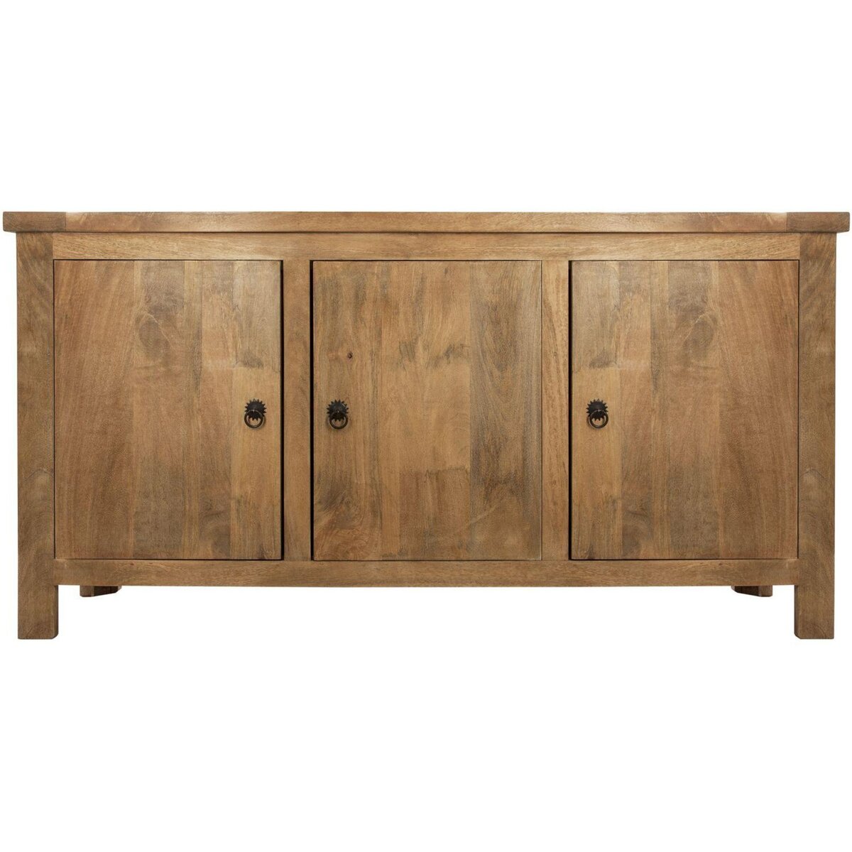 ATMOSPHERA Buffet 3 portes en bois de Manguier Ajmal - Marron