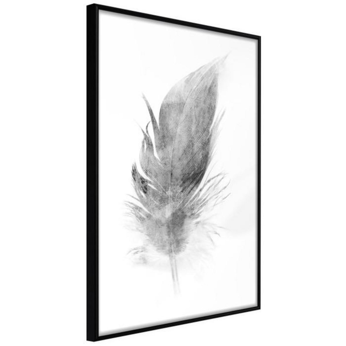 Paris Prix Affiche Murale Encadrée  Lost Feather Grey