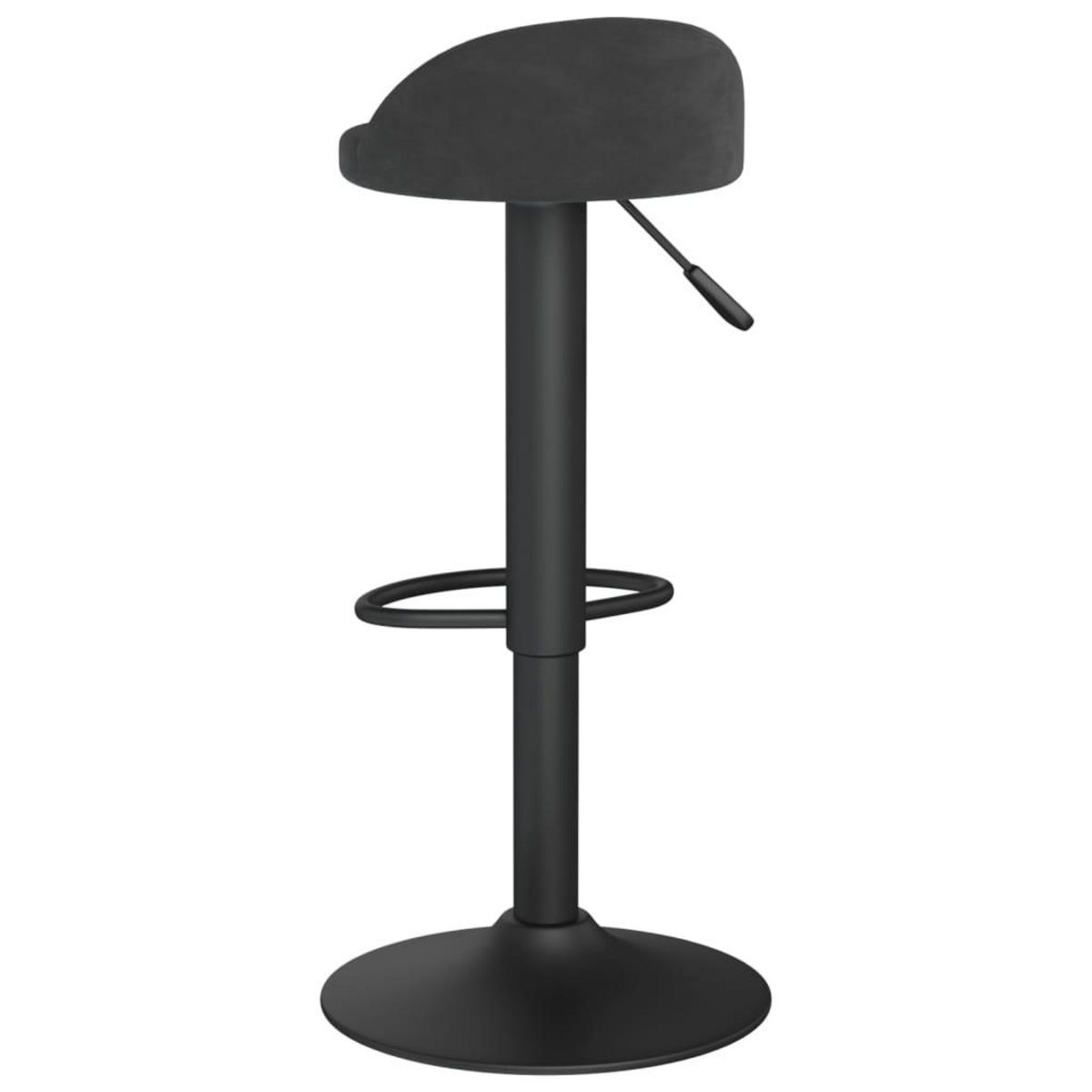 VIDAXL Tabouret de bar Noir Velours
