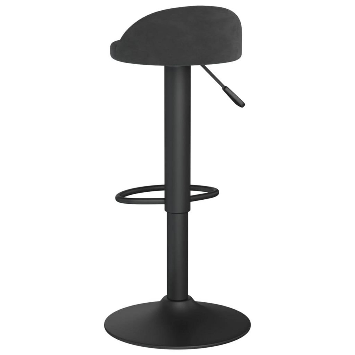VIDAXL Tabouret de bar Noir Velours