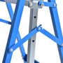 Voir la diapositive 6 : HOMCOM Lot de 2 tréteaux pliables télescopiques hauteur réglable 80-130 cm bleu