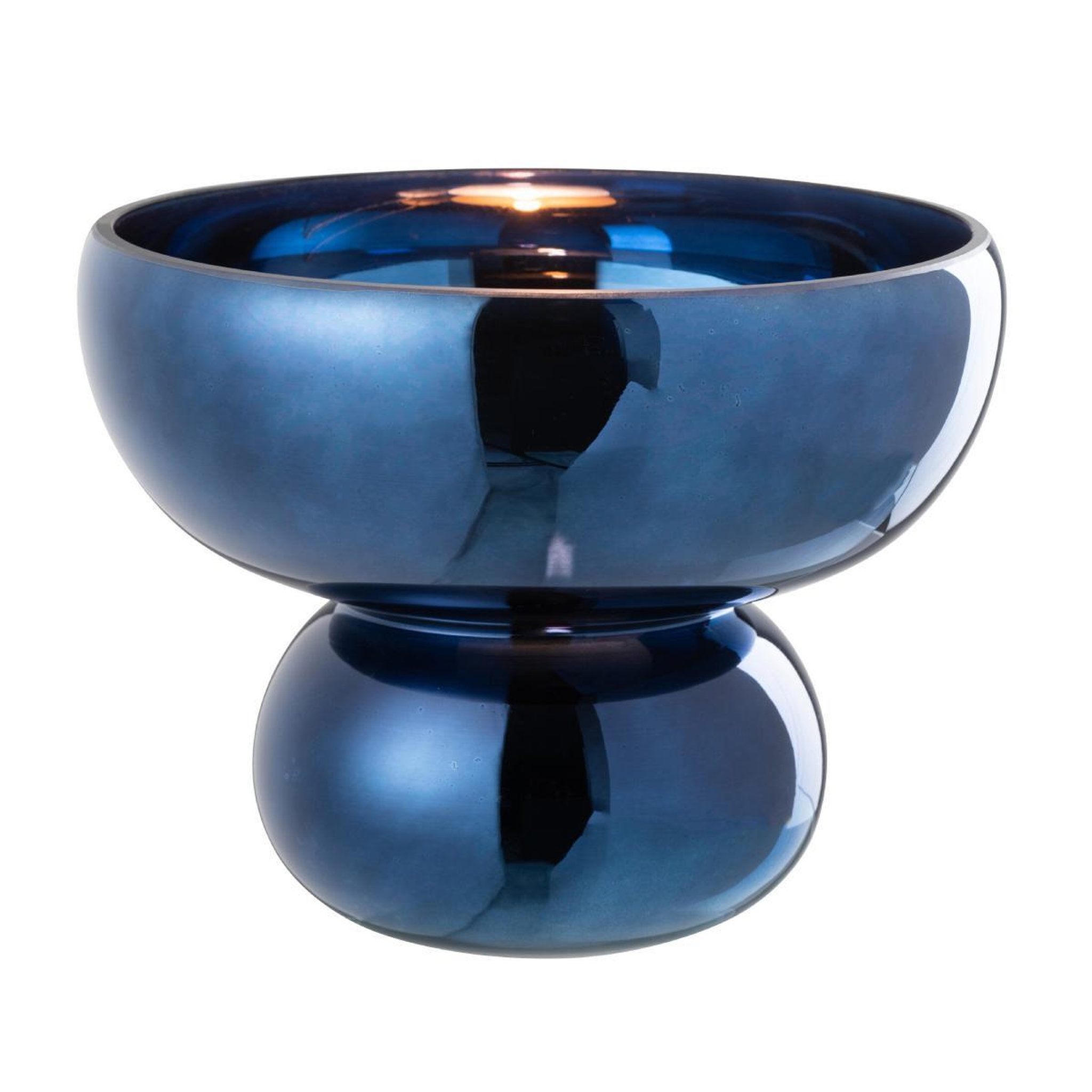 J-LINE Photophore Design Bol  Cléa  23cm Bleu
