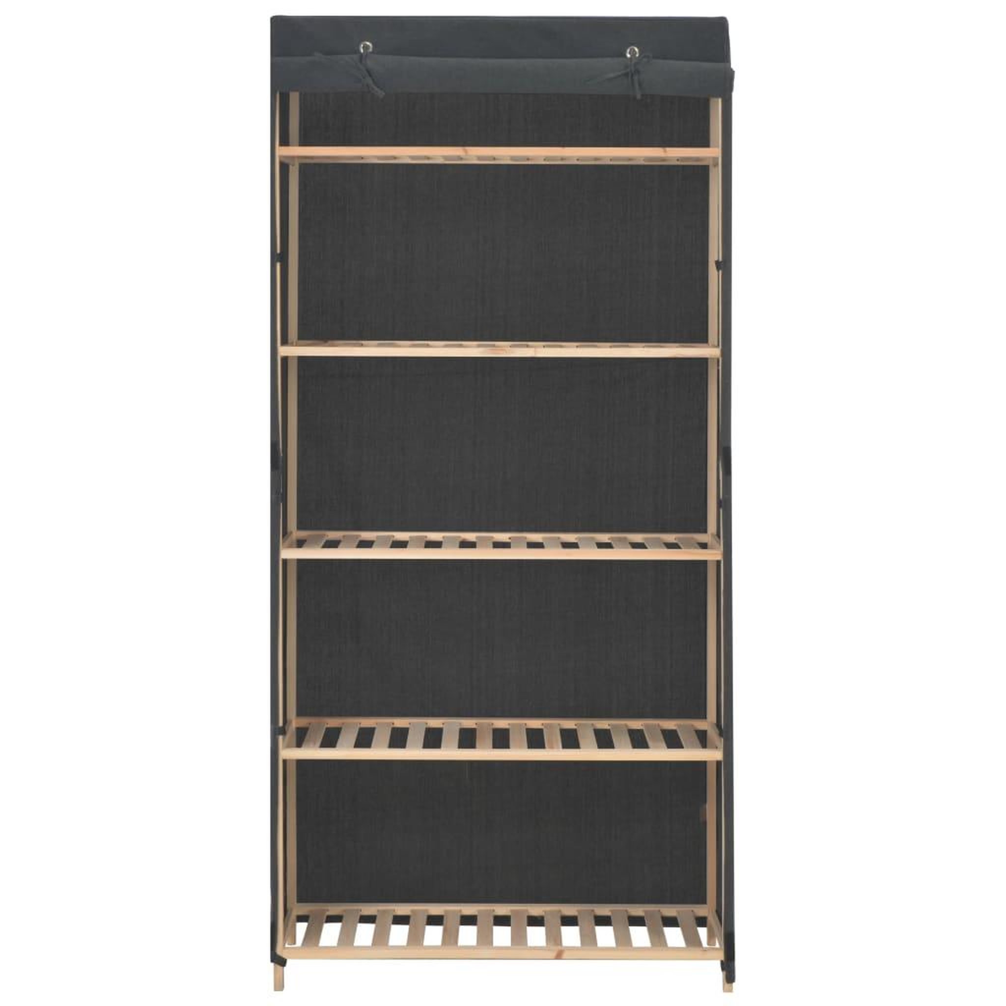 Voir la diapositive 2 : VIDAXL Garde-robe Gris 79 x 40 x 170 cm Tissu