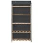 Voir la diapositive 2 : VIDAXL Garde-robe Gris 79 x 40 x 170 cm Tissu