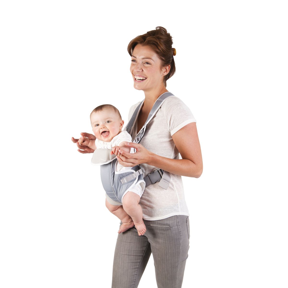 TIGEX Porte bébé multi-positions gris